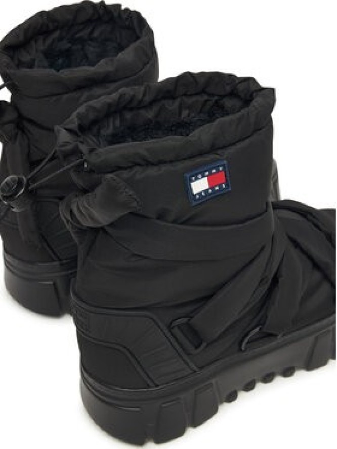 Tommy Jeans Śniegowce Tjw Chunky Snow Boot Nylon EN0EN02842 Czarny