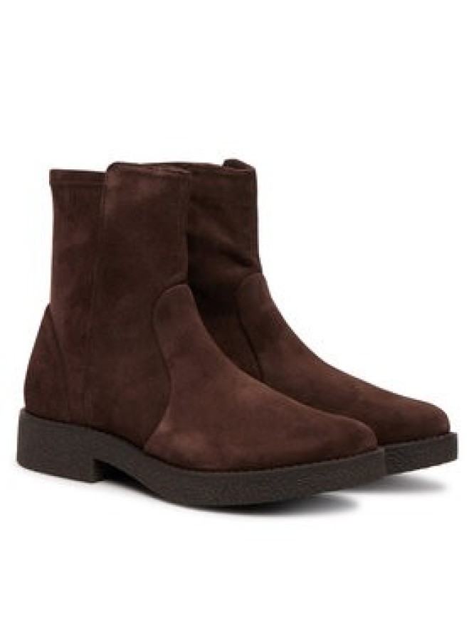 Clarks Botki Nella Bay 26327194 Brązowy ciemny