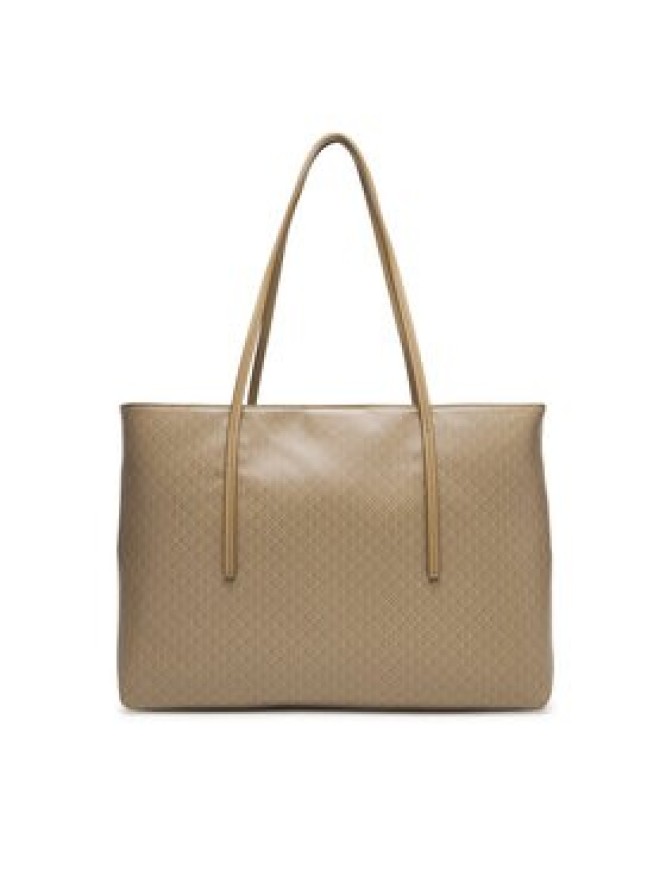 Calvin Klein Torebka Emblem Aop Tote W/ Pouch LV04F3266G Beżowy