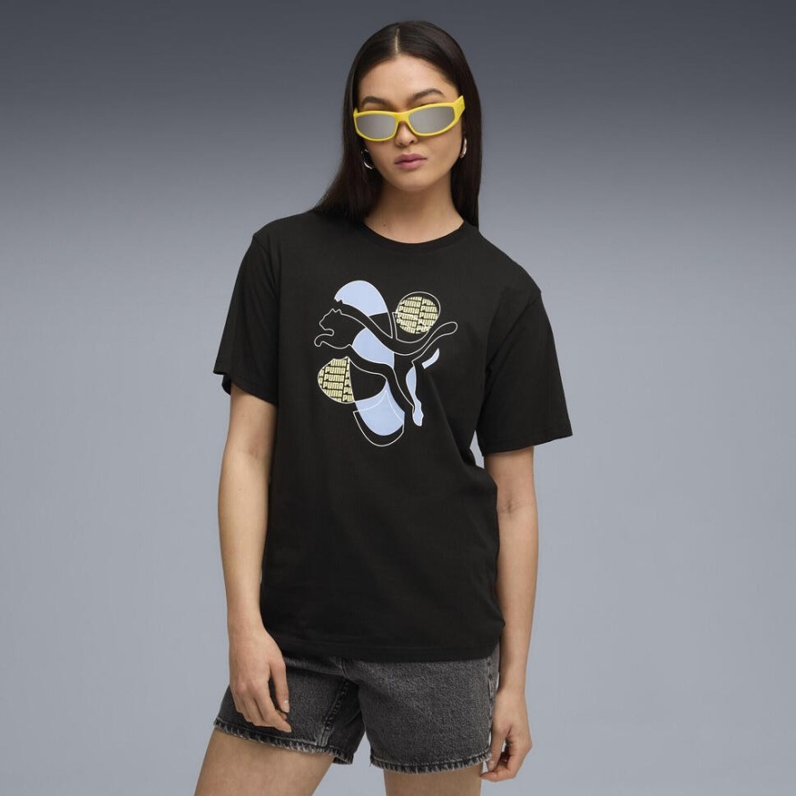 Damska koszulka o luźnym kroju z energetyzującą grafiką PUMA