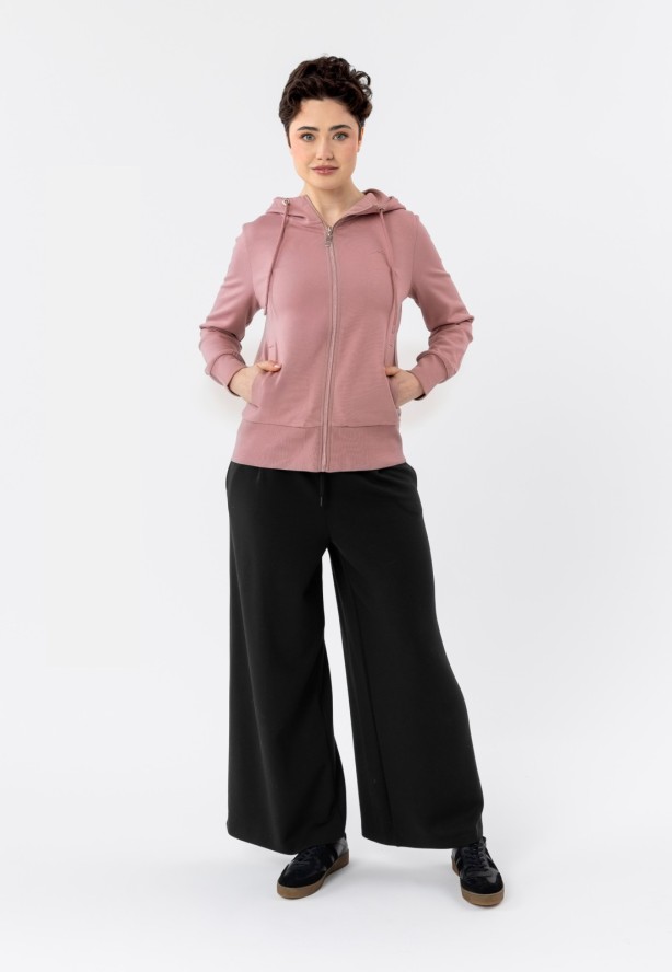 Czarne, luźne spodnie dresowe N-MOCK