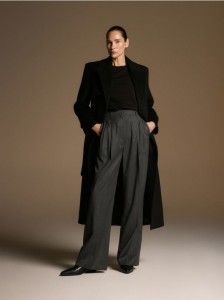 Spodnie z wełną - szary