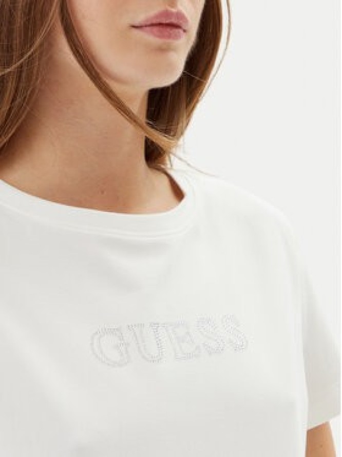 Guess T-Shirt BRIANA SS V3BI11 J1314 Biały Active Fit