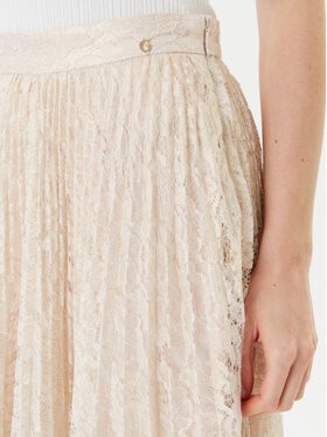 Guess Spódnica midi W5YD1E KCZ90 Złoty Regular Fit