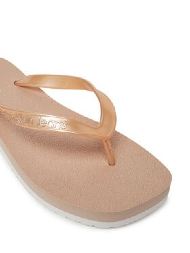 Calvin Klein Jeans Japonki Thong+ Tpu Metallic YW0YW01720 Różowy