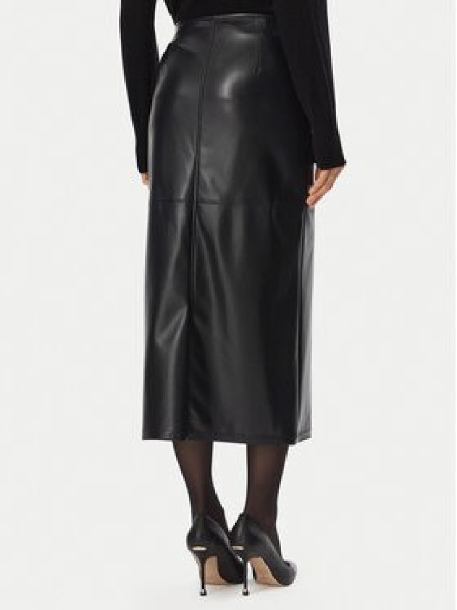 Marella Spódnica z imitacji skóry Emme by Marella Utile 2625776012 Granatowy Slim Fit