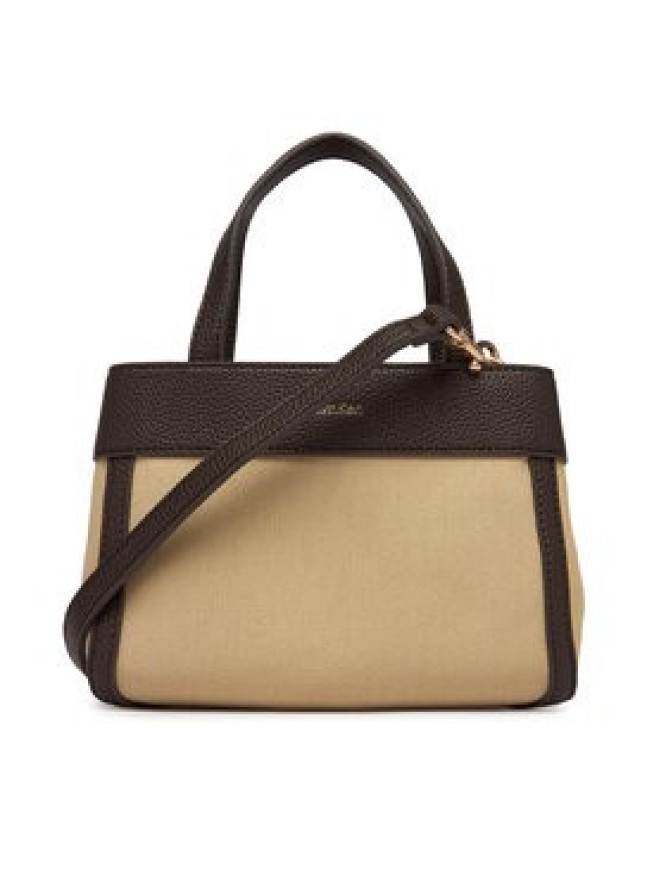 Calvin Klein Torebka Ck Canvas Mini Tote Crossbody LV04F3504G Brązowy