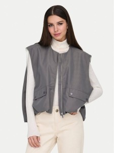ONLY Bezrękawnik Mary 15338137 Szary Loose Fit