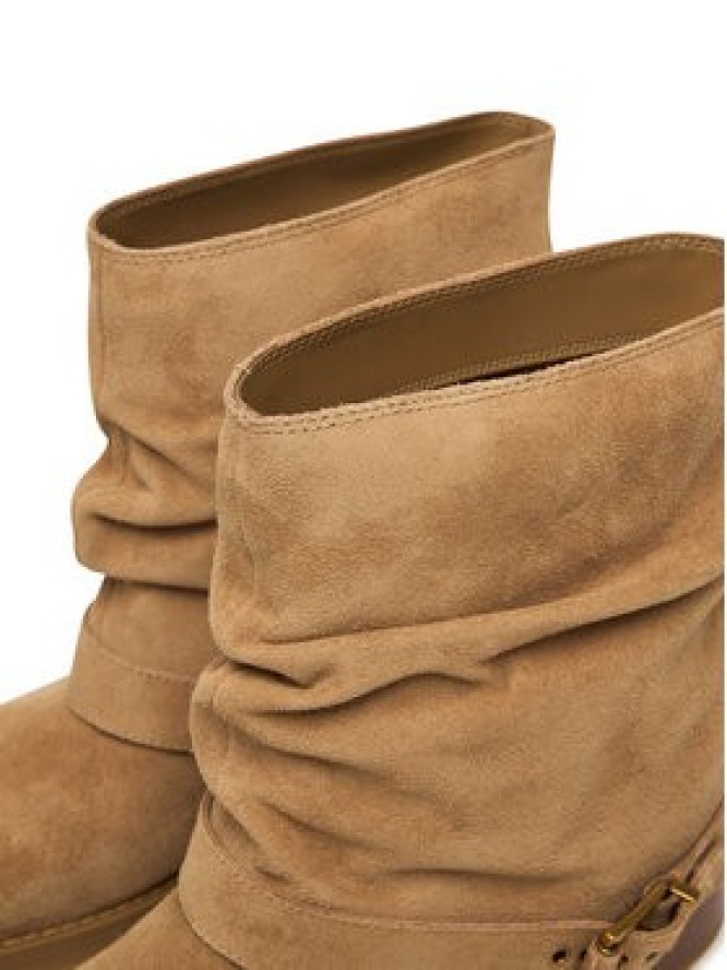 MICHAEL Michael Kors Botki Colby 40F5COFE5S Beżowy