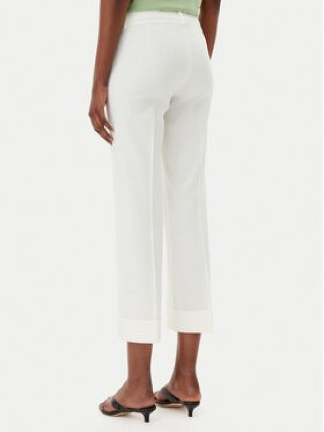 Marella Spodnie materiałowe Duello 2515131191 Écru Regular Fit