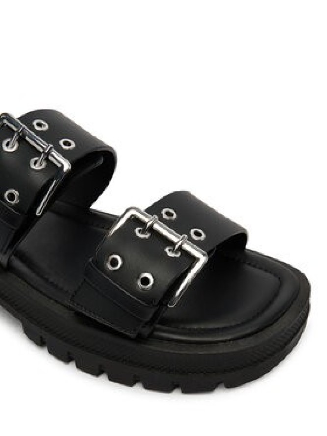 Tommy Jeans Klapki Tjw Buckle Straps Sandal EN0EN02966 Czarny