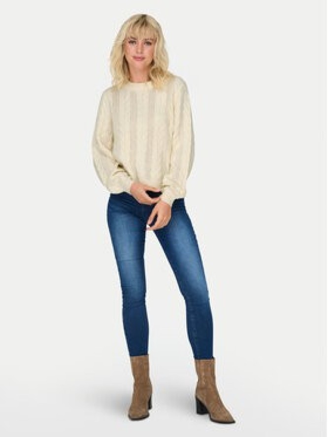 ONLY Sweter Rubina 15317515 Beżowy Regular Fit