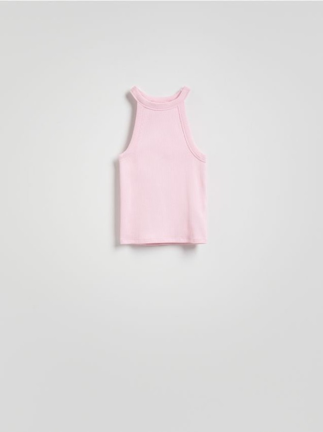 Bawełniany top - różowy