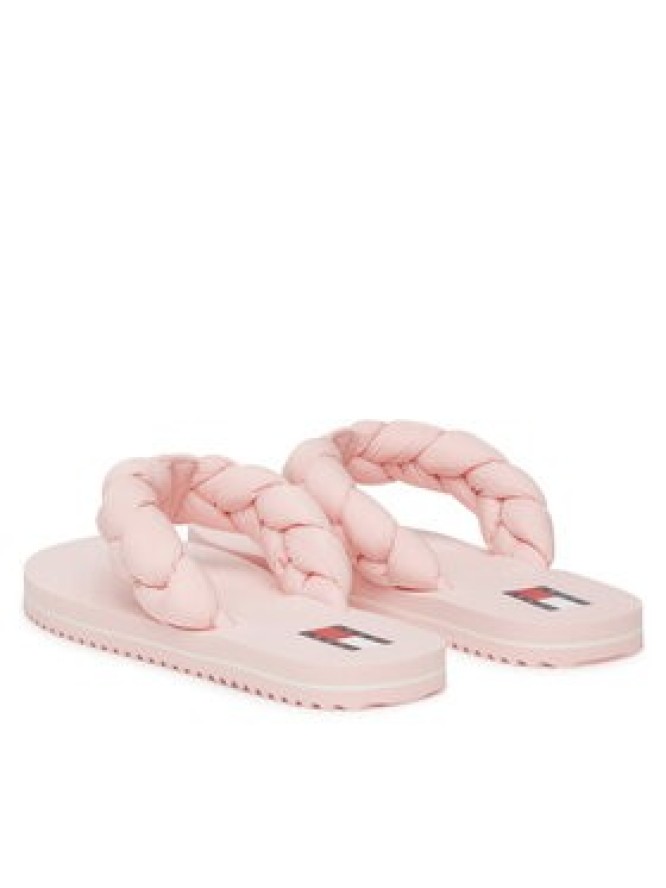Tommy Jeans Japonki Braided Thong Beach Sandal EN0EN02877 Różowy