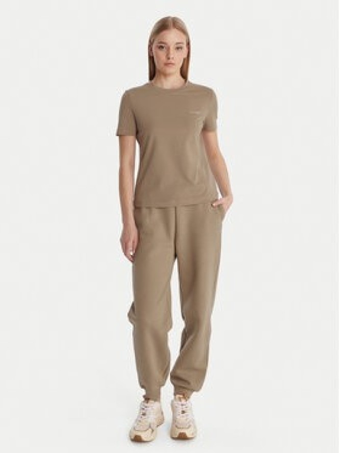 Guess T-Shirt V6RI07 J1314 Beżowy Regular Fit