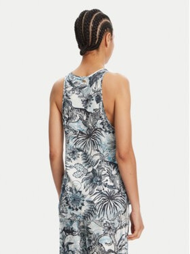 Just Cavalli Top 78PAH640 Niebieski Regular Fit