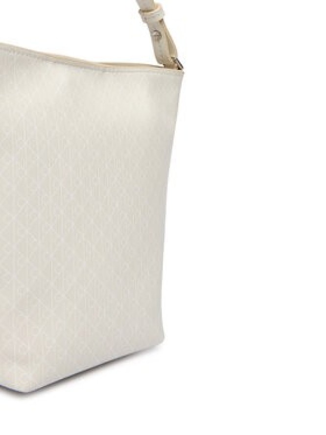 Calvin Klein Torebka Emblem Aop Sm Bucket Crossbody LV04F3506G Biały