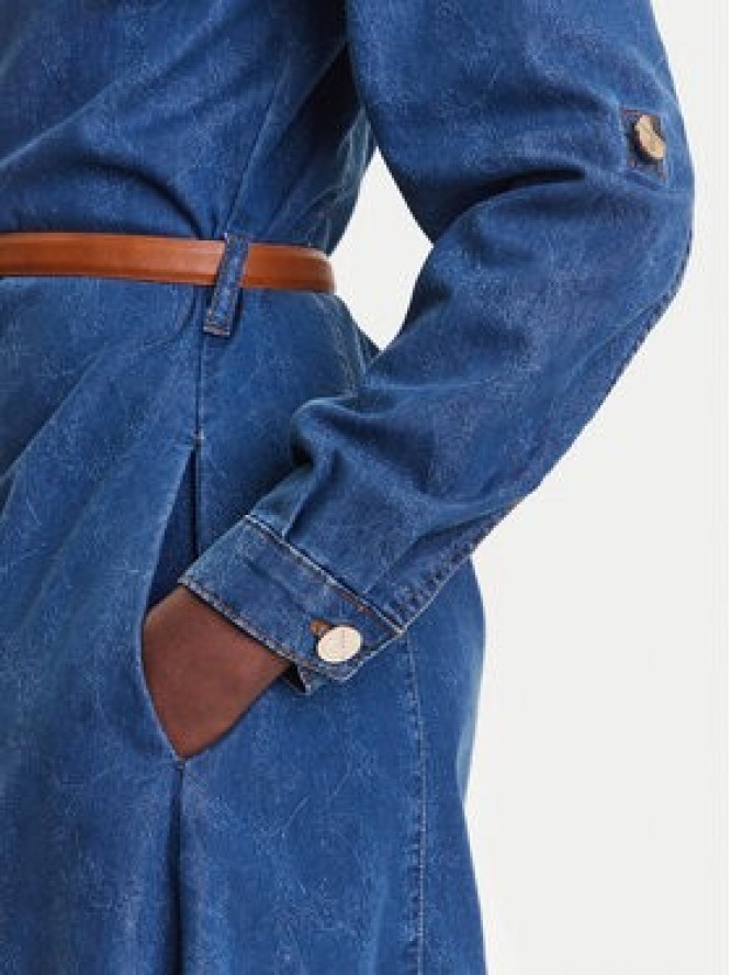 Fracomina Sukienka jeansowa FR25SD4004D417V6 Niebieski Regular Fit