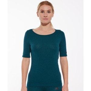 Koszulka damska z krótkim rękawem Brubeck JOGA MERINO