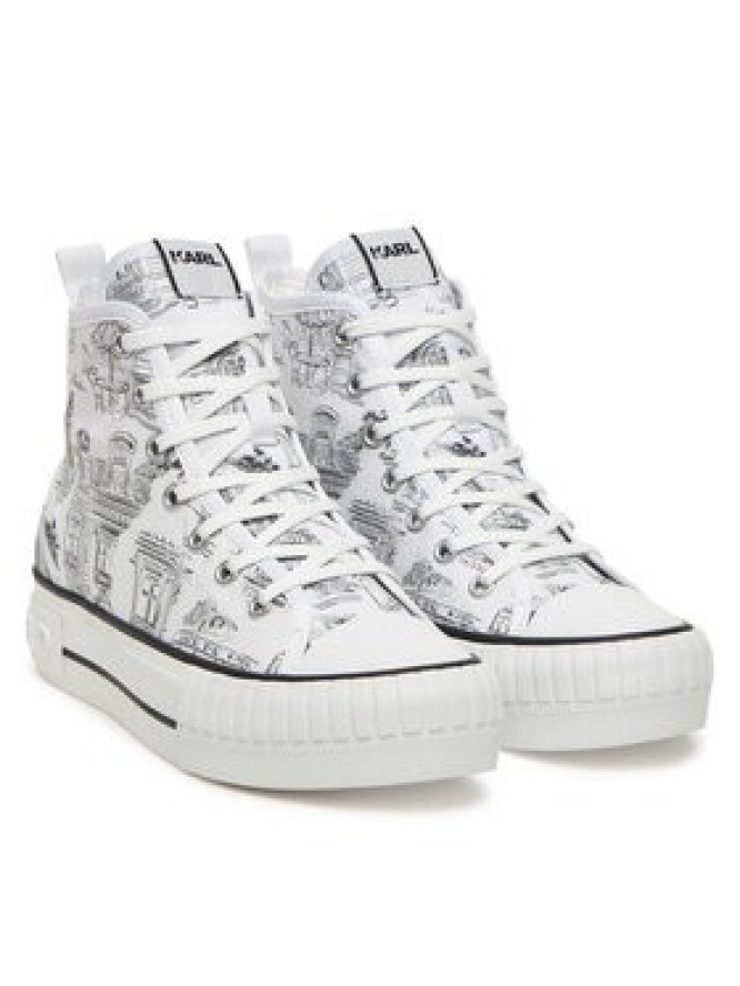 KARL LAGERFELD Trampki KL60455 Biały