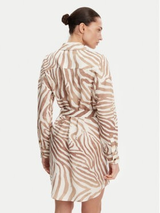 Marciano Guess Sukienka koszulowa 5GGK41 7314A Beżowy Regular Fit