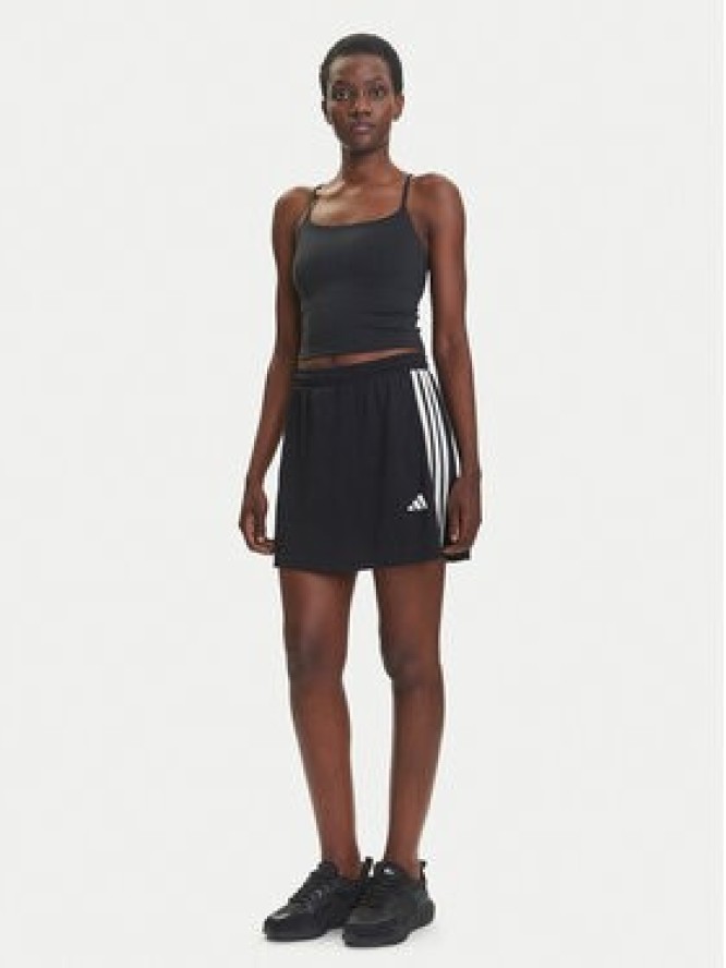 adidas Spódnica dresowa Stadium 3-Stripes Tennis Inspired Jacquard JL7171 Czarny Regular Fit