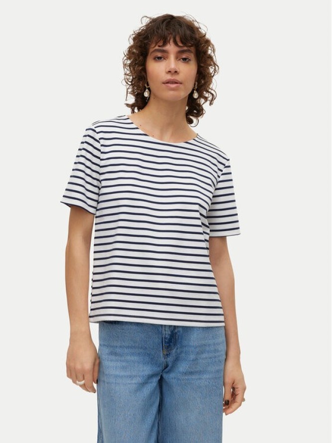 Vero Moda T-Shirt Abby 10304716 Biały Regular Fit