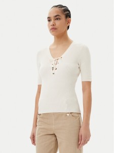 Morgan Sweter 251-MFEMI Beżowy Slim Fit