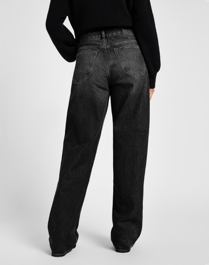 DAMSKIE SPODNIE LEE RIDER LOOSE CHARRED BLACK 112355210