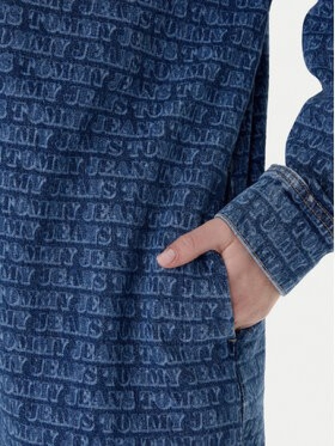Tommy Jeans Sukienka jeansowa DW0DW22492 Niebieski Relaxed Fit