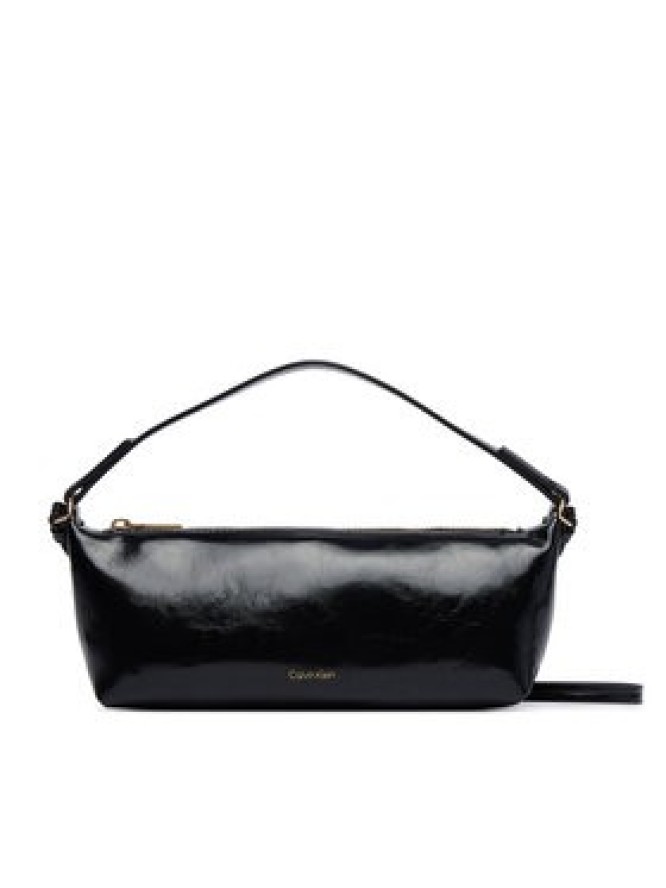 Calvin Klein Torebka Foil Logo Glossy LV04F3738G Czarny