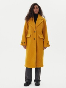 Vero Moda Płaszcz zimowy Anny Jolie 10333555 Żółty Regular Fit