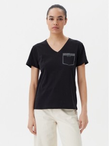 Liu Jo T-Shirt TA5172 JS923 Czarny Regular Fit