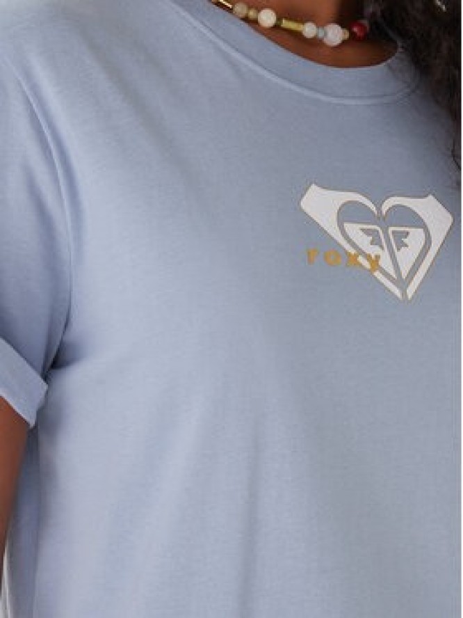 Roxy T-Shirt Oceanregular ERJZT06078 Niebieski Regular Fit