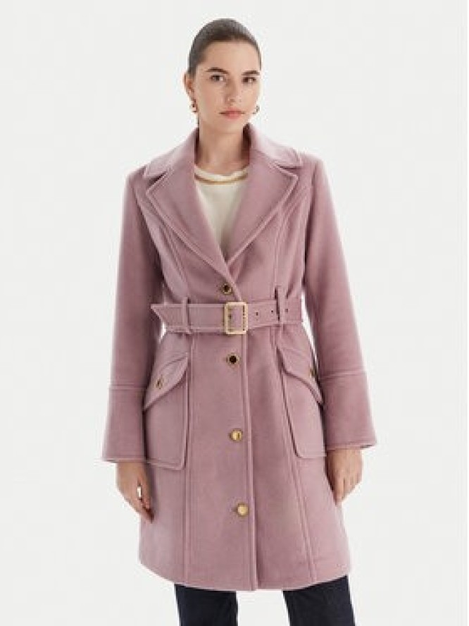 Marciano Guess Płaszcz wełniany 5BGL26 1799Z Fioletowy Regular Fit