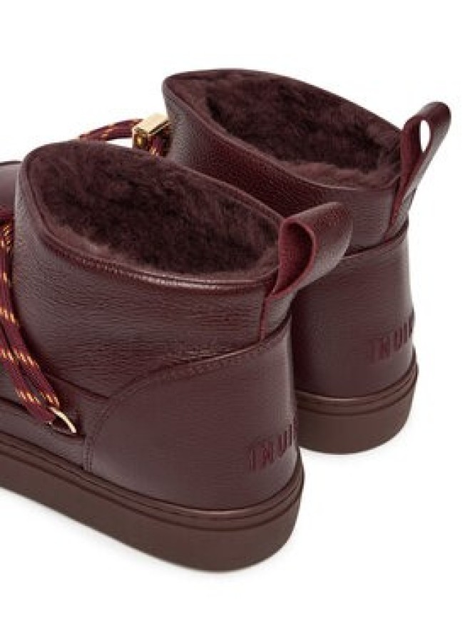Inuikii Śniegowce Full Leather Gloss 1001.001.0371 Bordowy