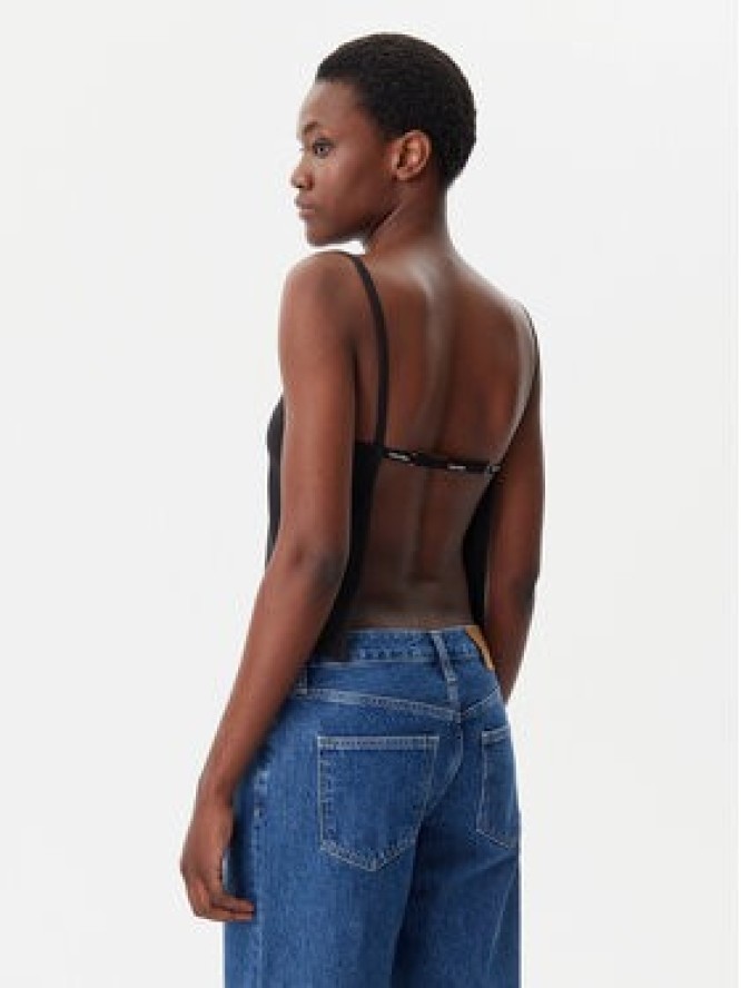 Calvin Klein Jeans Top Logo J20J225314 Czarny Regular Fit