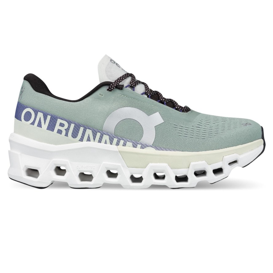 Buty do biegania damskie On Cloudmonster 2 mineal/aloe