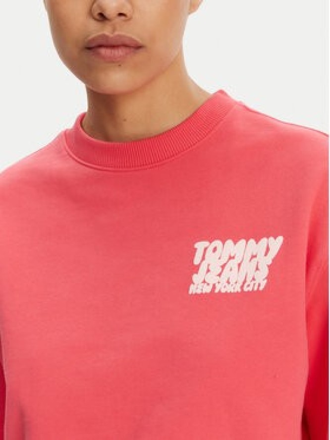 Tommy Jeans Bluza DW0DW21345 Różowy Relaxed Fit