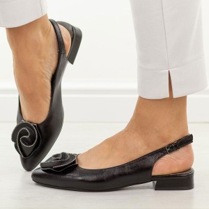 Czarne czółenka damskie Jezzi asa201a-1