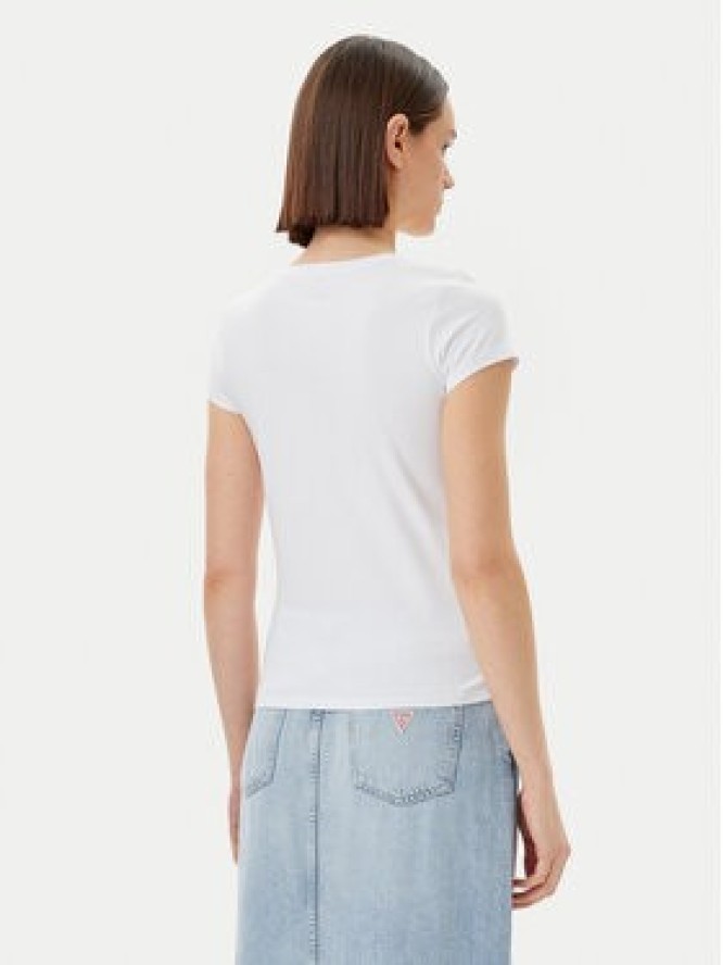 Guess T-Shirt E5GI08 J1314 Biały Slim Fit