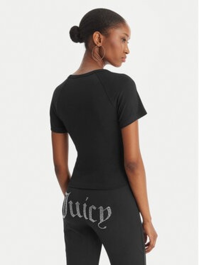 Juicy Couture T-Shirt Baby JCWCT126317 Czarny Slim Fit