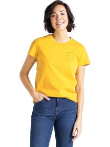 LEE SEASONAL GRAPHIC TEE REGULAR FIT DAMSKI T-SHIRT KOSZULKA NADRUK GOLDEN YELLOW L41OFENF 112109111