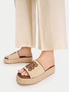 Nine West Klapki EO-259-8201 Beżowy