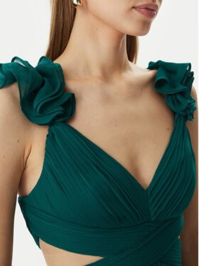 Morgan Sukienka wieczorowa 251-RISSAL Zielony Regular Fit