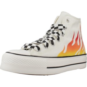 Tenisówki Converse Model Chuck Taylor All Star Lift Platform Flames Kolor Biały