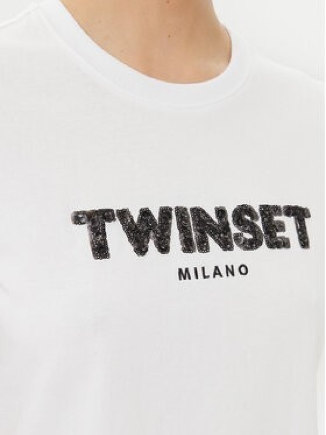 TWINSET T-Shirt 251TP2070 Biały Regular Fit