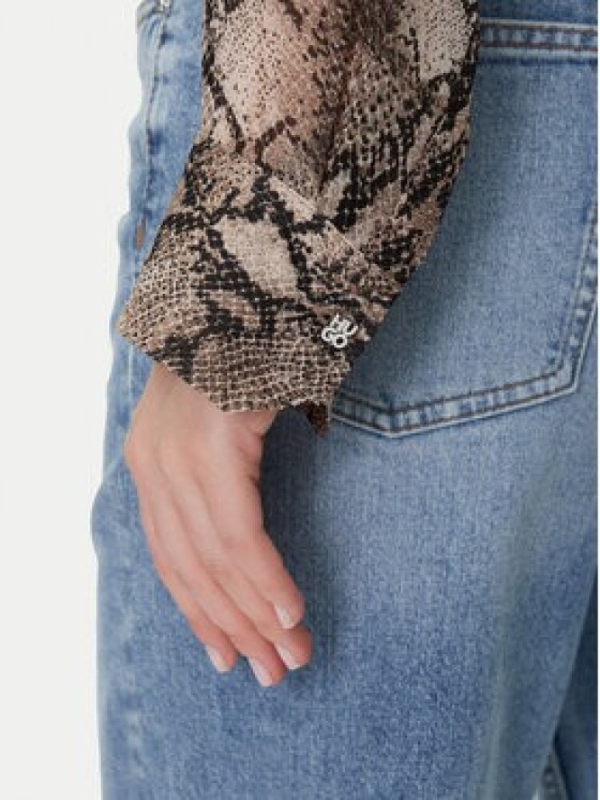 HUGO Koszula The Boyfriend 50539779 Brązowy Oversize