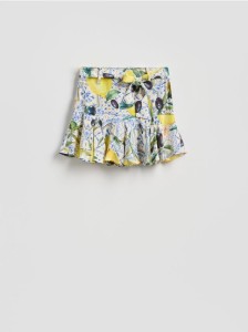 Wzorzyste szorty z wiskozy - wielobarwny