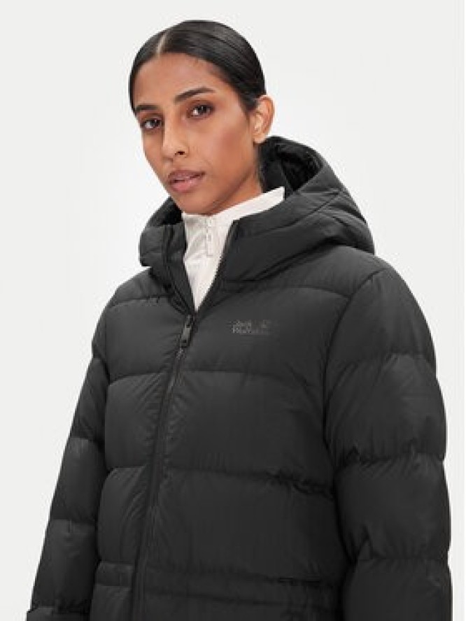 Jack Wolfskin Kurtka puchowa Frozen Palace A65096 Czarny Regular Fit